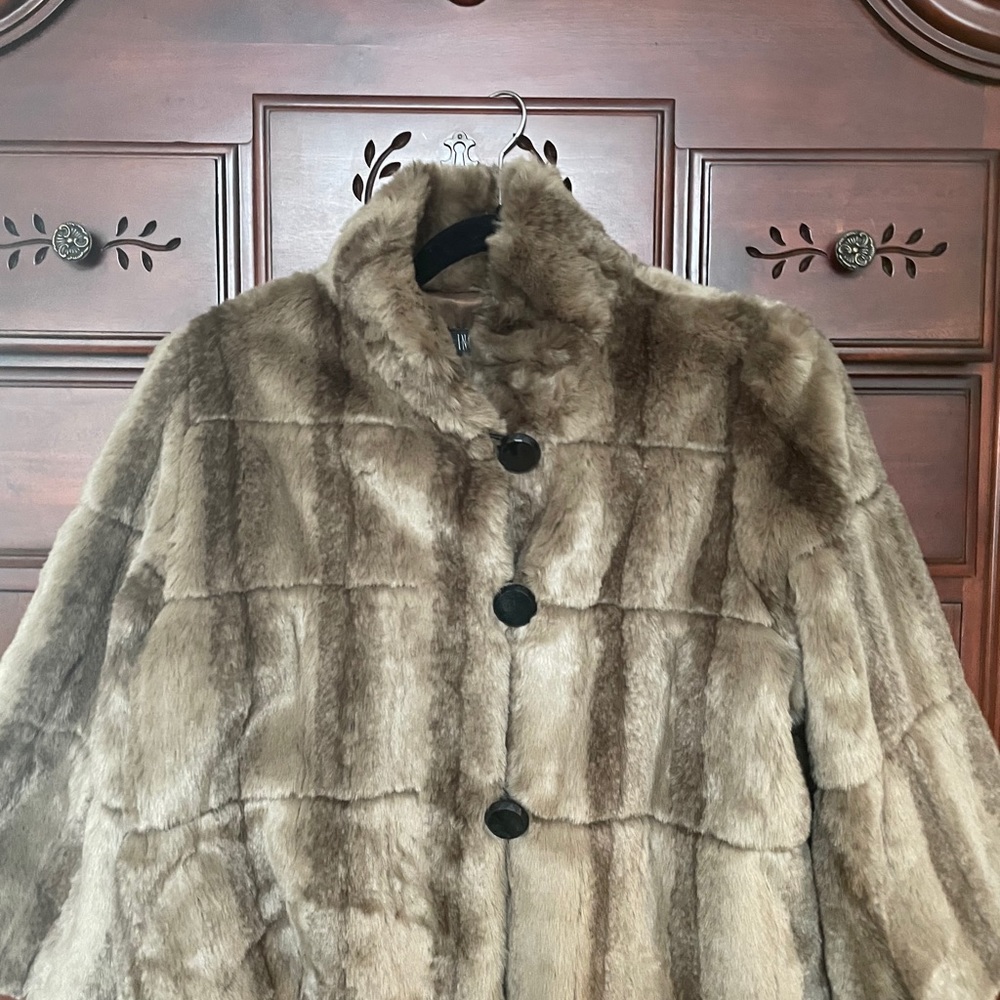 Faux fur coat